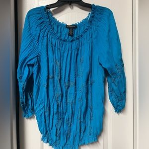 INC turquoise shirt Size 14